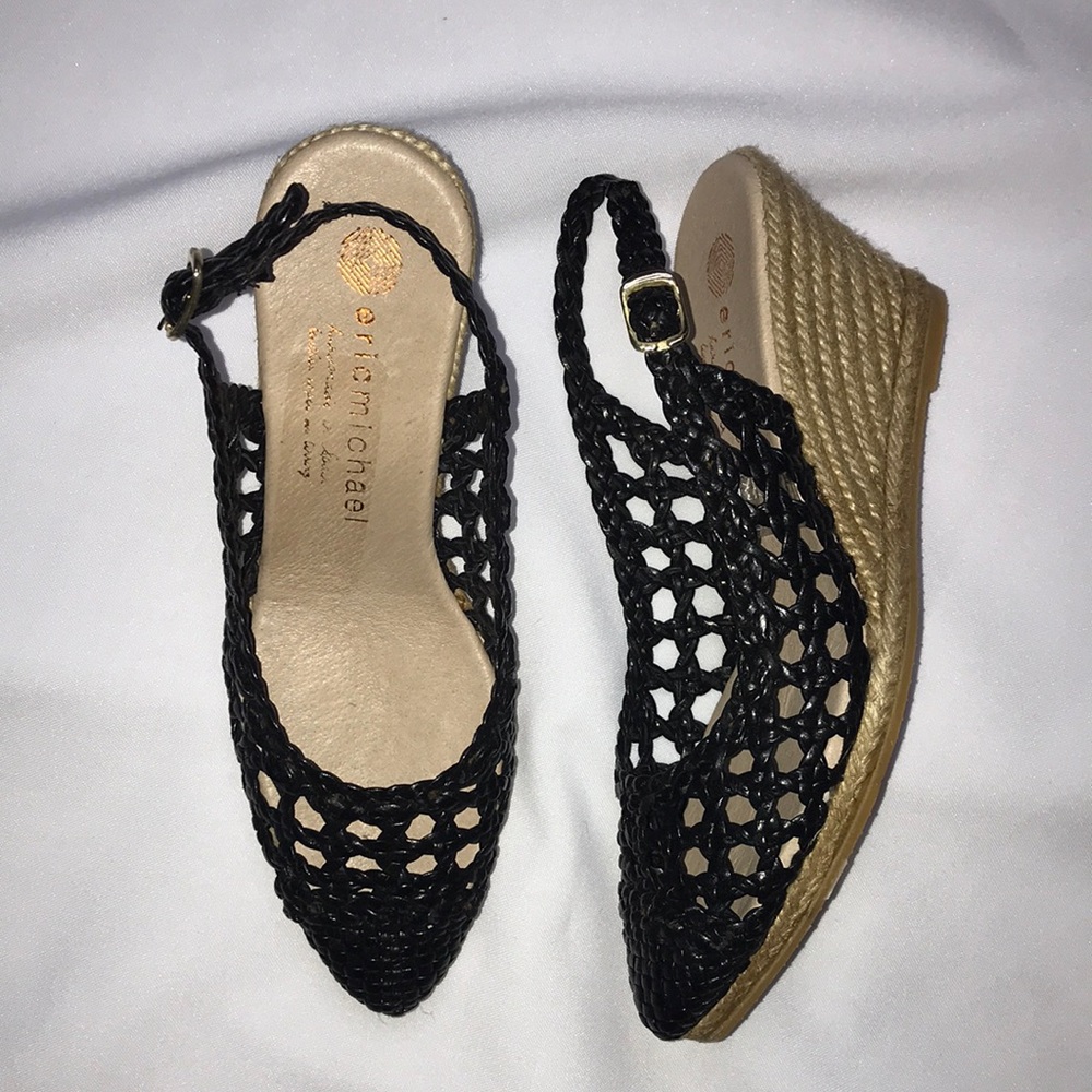 Cute black wedges